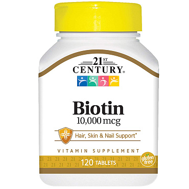 21st Century Biotin Tablets 10000 mcg